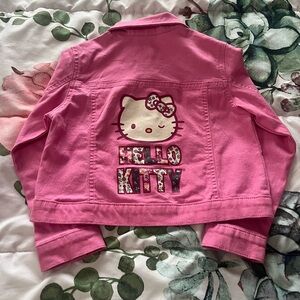 Pink hello‎ kitty denim jacket